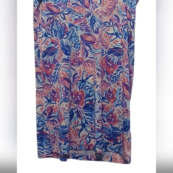 Island Collection - NWOT  Multi Colored Floral Dress, Tie At Neck, Flutter... - Picture 8 of 9